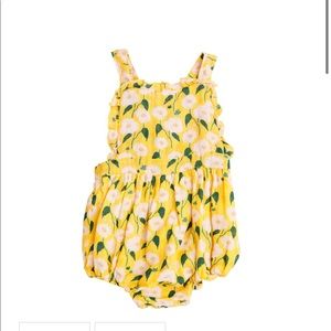 NWT Angel dear ruffle bib sunsuit